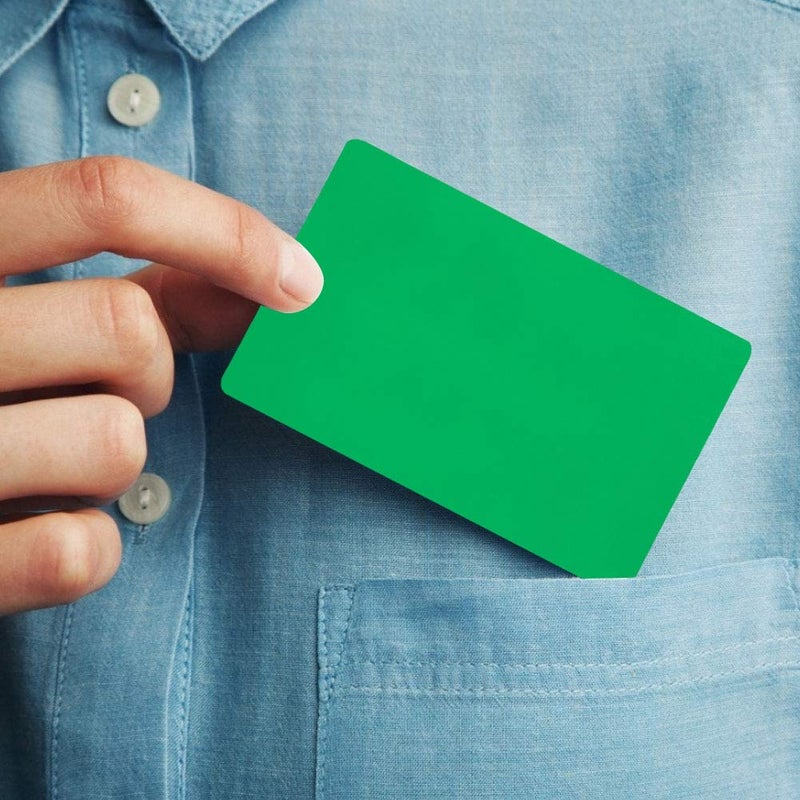 Green Premium Metal Business Cards Blank Aluminum Alloy Engraved 50 Pcs Rust Proof - Image 5