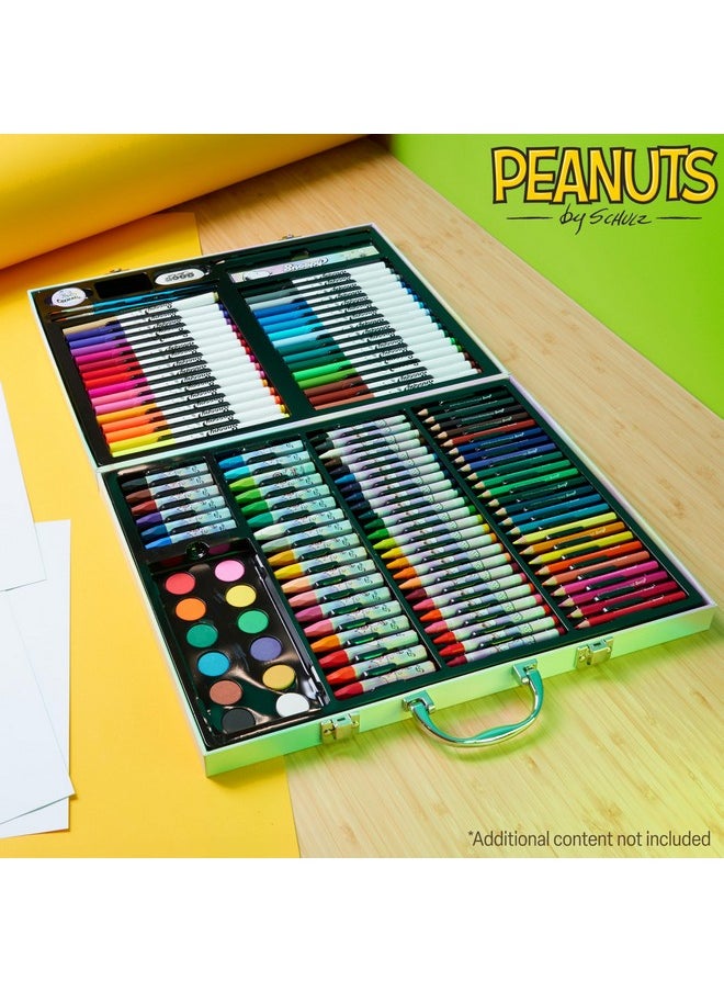 Peanuts Peanuts Snoopy Colored Pencils Art Supplies Kids Drawing Kit School Supplies Painting Kit Girls Drawing Pencils Art Kit Travel Case with Crayons Arts and Crafts for Kids 4-12  - Image 2