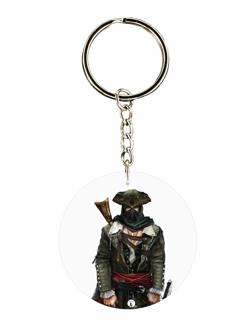 RKN Keychain Of The Video Game Assasin's Creed ( 2 Sides)