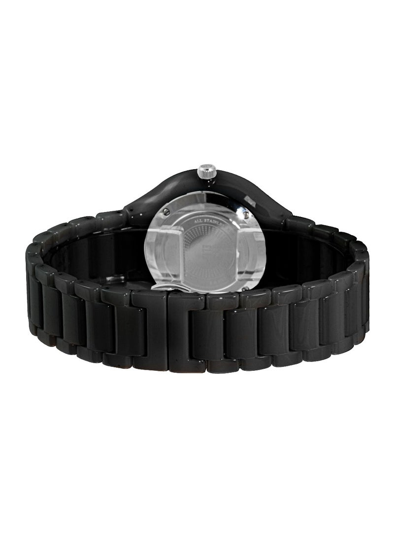 ELIZ ES8802U3NGN Ceramic Case & Band 2-Hands Unisex Watch - Image 4
