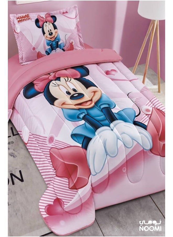 Noomi - 4 Piece Microfiber Comforter Set Minnie Mouse 170X230cm - Image 1
