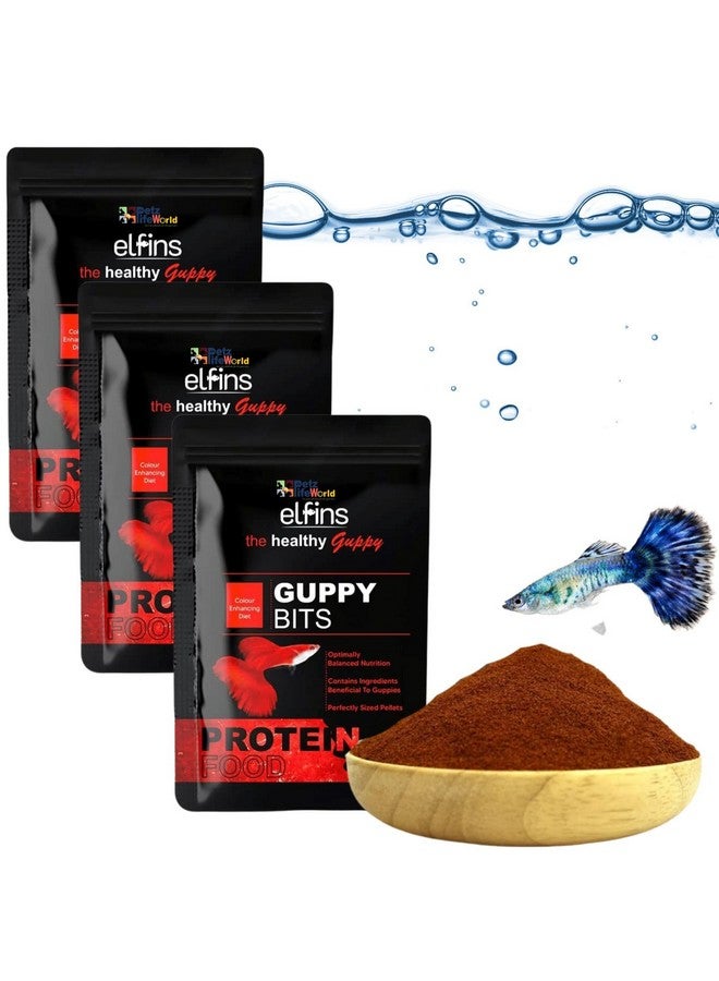 VAYINATO Horizone Elfins Colour Enhancing Special Guppy Bits Fish Food, 20G (Pack of 3) - (60g) - Image 1