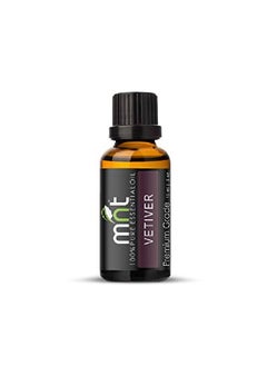 MNT Vetiver Essential Oil 100% Pure l & Therapeutic Grade for Aromatherapy Massage Hair Care and Skin Care (15ML)  - Image 4