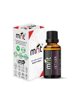 MNT Vetiver Essential Oil 100% Pure l & Therapeutic Grade for Aromatherapy Massage Hair Care and Skin Care (15ML)  - Image 3