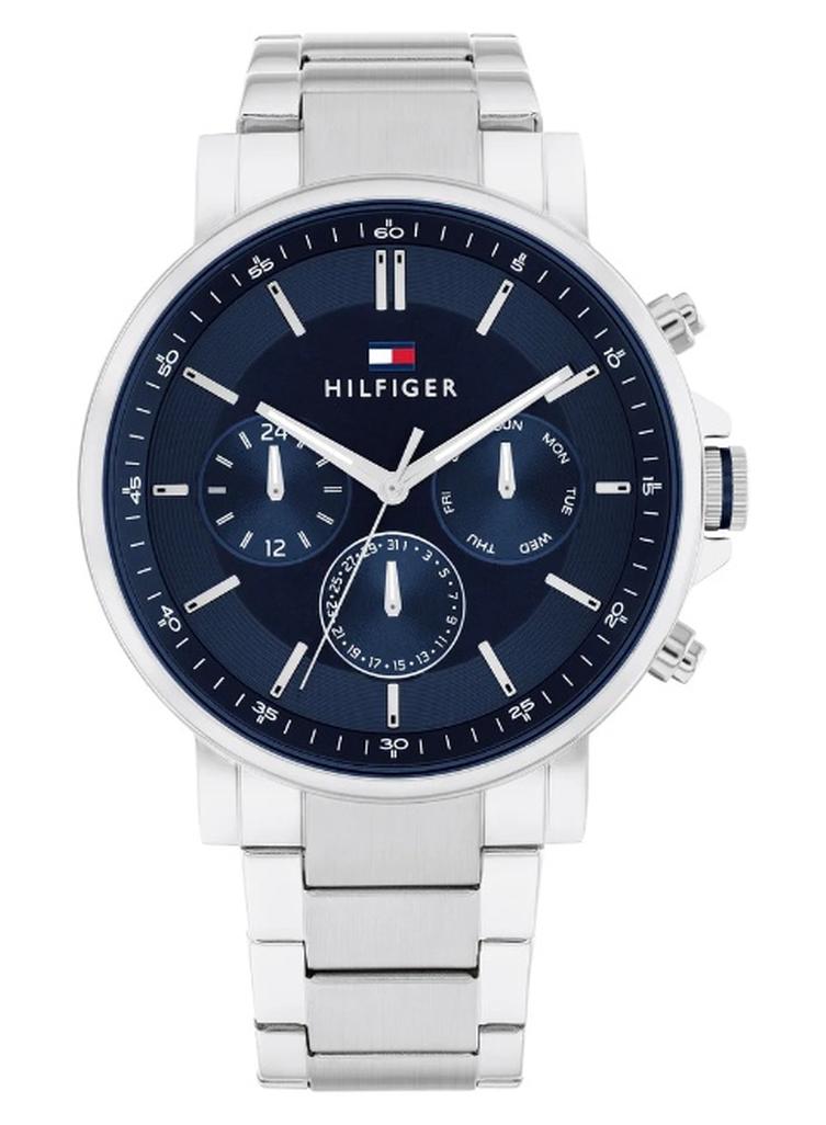 Tommy Hilfiger Men’s Watch – Model 1710588 | Blue Dial with Silver Stainless-Steel Bracelet - Image 1