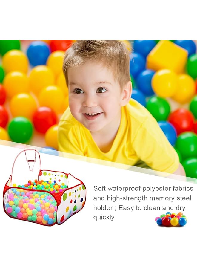 مومو بير خيمة لعب مع حلقة كرة سلة للأطفال الصغار للعب في الهواء الطلق والداخلي بطول 4 أقدام/120 سم (الكرات غير متضمنة) - Image 3