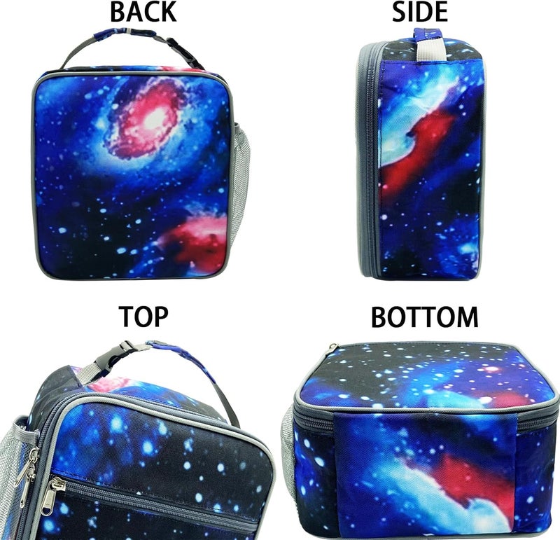 Kulle Kids Lunch Box,Insulated Lunch Bag Boys Back to School, Lunch Box kids Reusable Lunch Boxes for Office,Work,Outdoor(Space) - Image 5
