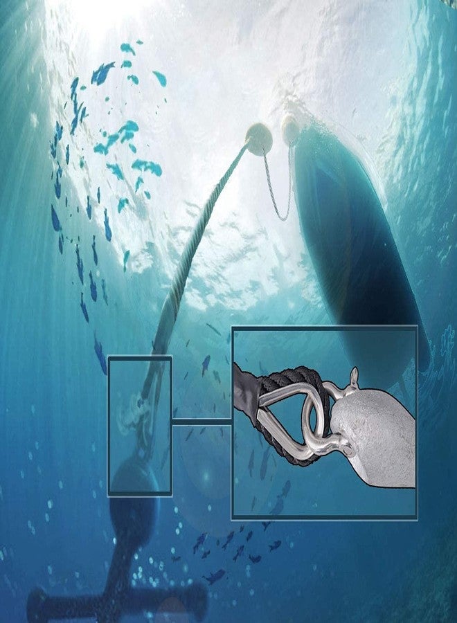 حبل مرساة/حبل تثبيت من النايلون ثلاثي الجدائل من شركة Marine System، مقاس 3/8 بوصة، طول 100 قدم و150 قدم، لون أسود (3/8 بوصة × 150 قدم). - Image 5