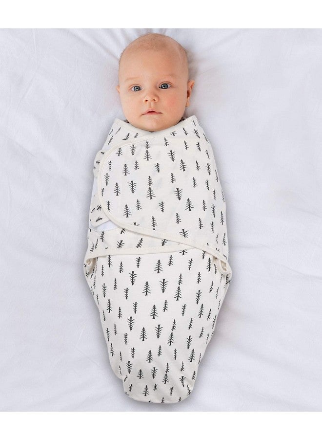 The Peanut Shell طقم بطانيات لف الأطفال من بي نات شيل - أكياس نوم للأطفال الرضع للأولاد حديثي الولادة، أكياس لف للأطفال حديثي الولادة 0-3، 3-6 أشهر، أكياس لف ناعمة وقابلة للتنفس من القطن - غابة حمراء (S/M) - Image 4