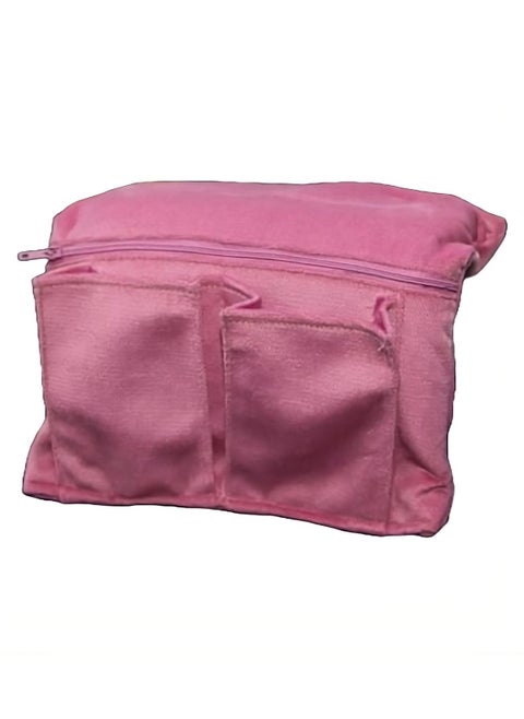 car fabric armrest with 2 pockets - Pink