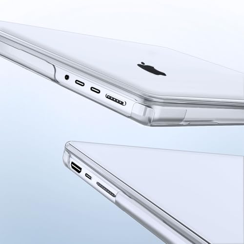 MOSISO Compatible with MacBook Pro 14 inch Case 2025 2024 2023 2022 2021 M5 M4 M3 M2 M1 A3434 A3112 A3185 A3401 A2918 A2992 A2779 A2442, Hard Shell&Keyboard Cover&Screen Film&Pouch,Transparent - Image 5