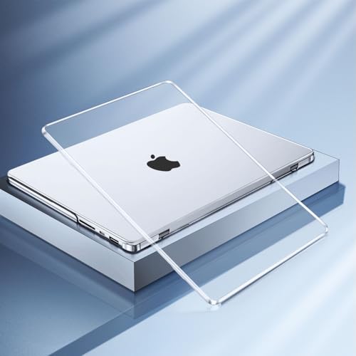 MOSISO Compatible with MacBook Pro 14 inch Case 2025 2024 2023 2022 2021 M5 M4 M3 M2 M1 A3434 A3112 A3185 A3401 A2918 A2992 A2779 A2442, Hard Shell&Keyboard Cover&Screen Film&Pouch,Transparent - Image 4