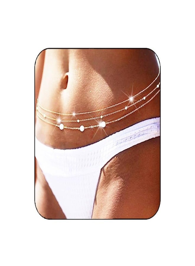 RECTYO GALLERY 1 Pcs Premium gold Bead Waist Chain Gold Pearl Waist Chains Layered Bikini Beach Chain Body Chain Jewelry Accessories for Women (Beads&Pearl) - Image 5