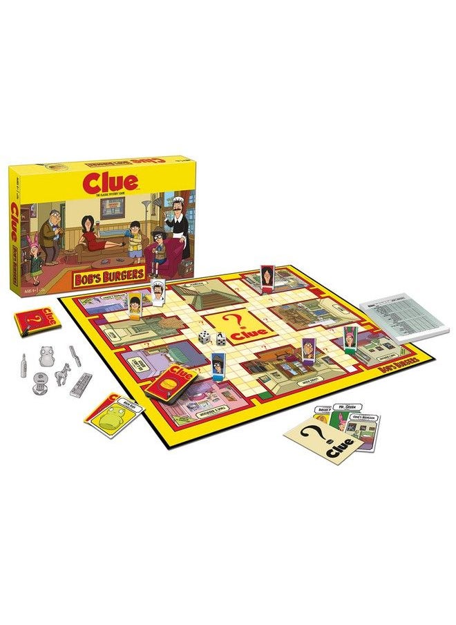 USAopoly Clue Bobs Burgers Board Game ; Themed Bob Burgers Tv Show Clue Game ; Officially Licensed Bob'S Burgers Game ; Solve The Mystery In This Unique Clue Take On The Classic Board Game  - Image 3