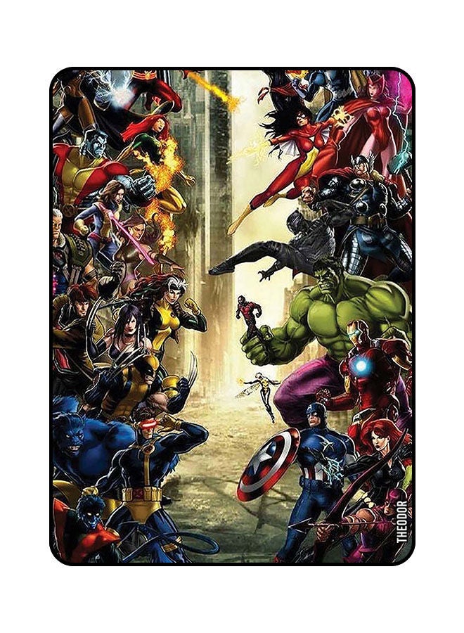 Theodor Protective Flip Case For Apple iPad 10th Gen 10.9 2022 With Trifold Stand Auto Wake Sleep Shockproof Cover Marvel Characters Fighting - Image 1