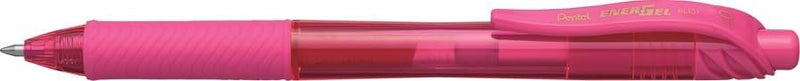Pentel EnerGel-X Retractable Liquid Gel Pen (0.7mm) Metal Tip, Pink Ink, Box of 12 (BL107-P) - Image 2