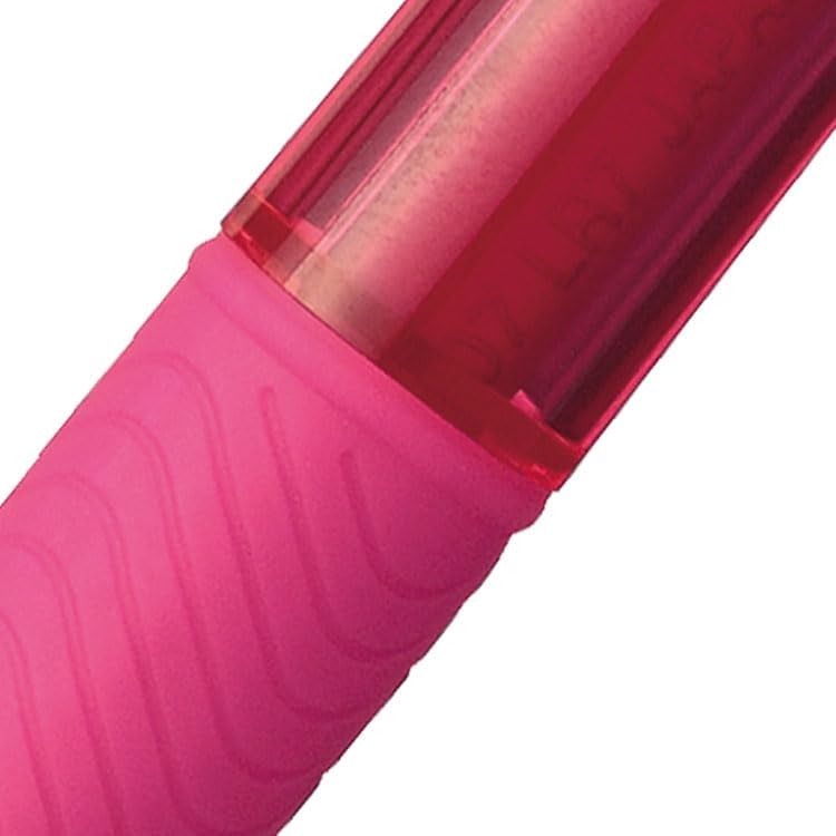 Pentel EnerGel-X Retractable Liquid Gel Pen (0.7mm) Metal Tip, Pink Ink, Box of 12 (BL107-P) - Image 4