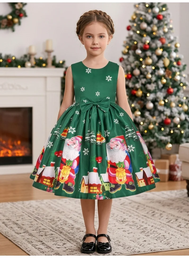 دىدانيالا Christmas Festive Dark Green Girls Pageant Gown