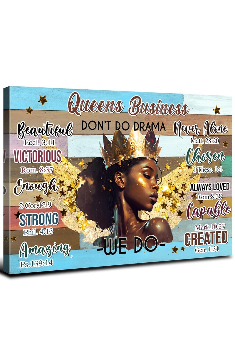 YOOOAHU Inspirational Canvas Wall Art for Girls - Image 1