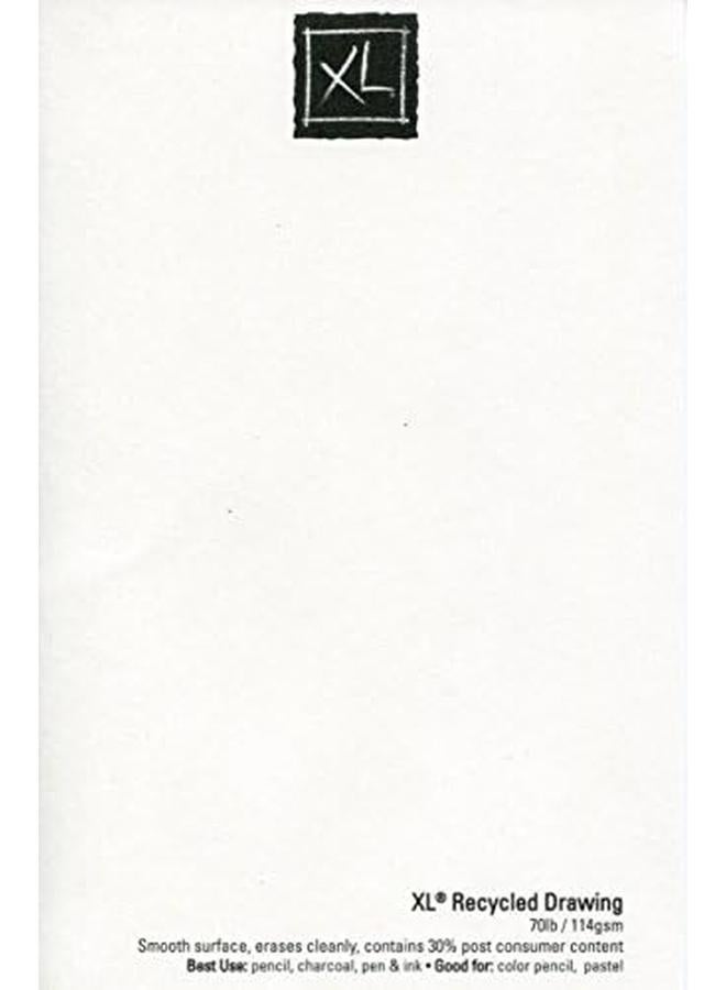 كانسون لوحة ورق رسم معاد تدويرها من سلسلة XL، سلك علوي، 70 رطل، 9 × 12 بوصة، 60 ورقة - Image 4