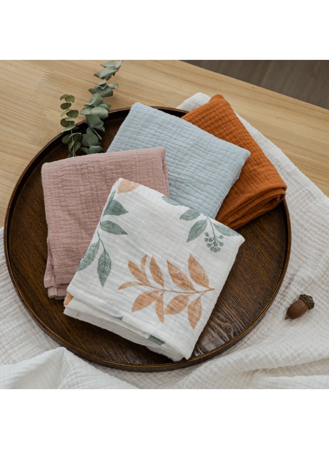 5 Pack Muslin Swaddle Blankets for Baby Girls Boys, Receiving Blanket Large 23.5 x 23.5 inches, Soft Breathable Muslin Baby Blanket for Unisex Newborn - Image 4
