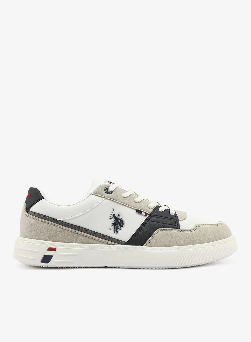 U.S. Polo Assn. white Men's White Sneakers - Lightweight with Breathable and Comfortable Shoes for Men | Best Price UAE