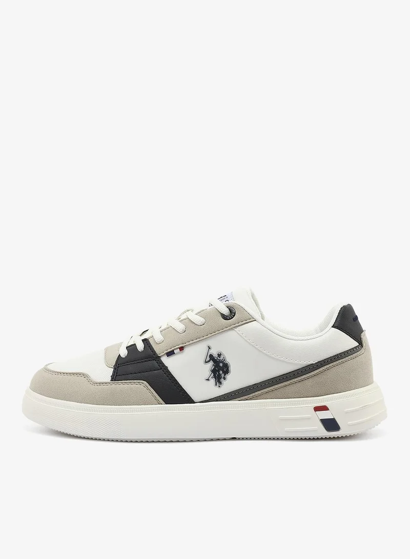 U.S. Polo Assn. white Men's White Sneakers - Lightweight with Breathable and Comfortable Shoes for Men | Best Price UAE