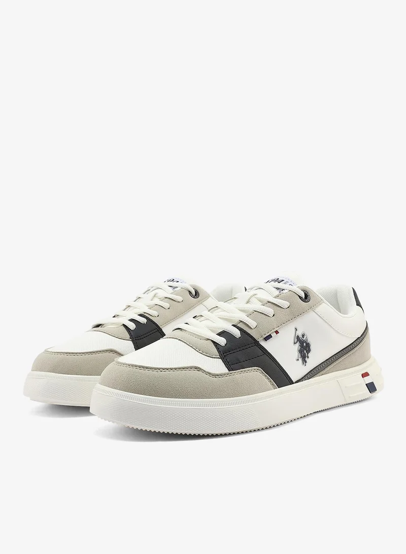 U.S. Polo Assn. white Men's White Sneakers - Lightweight with Breathable and Comfortable Shoes for Men | Best Price UAE