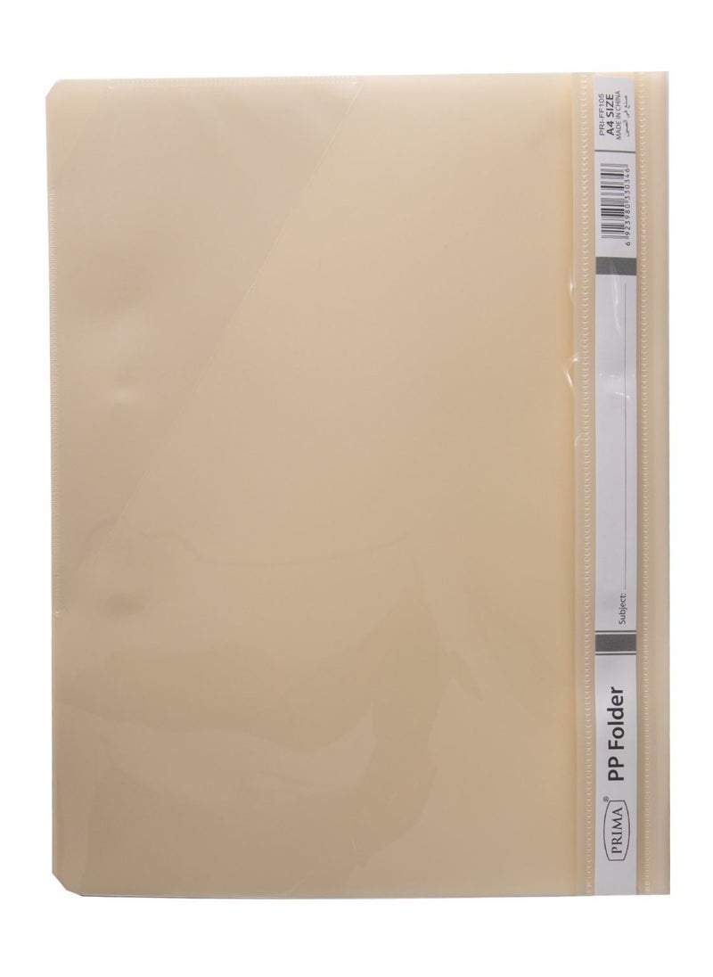 PRIMA - 12-Piece Clear File Folder A4 Beige - Image 1