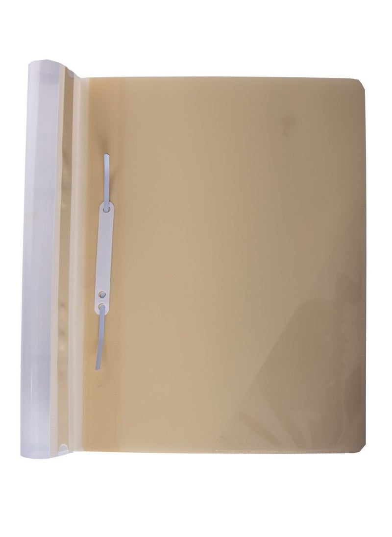 PRIMA - 12-Piece Clear File Folder A4 Beige - Image 1