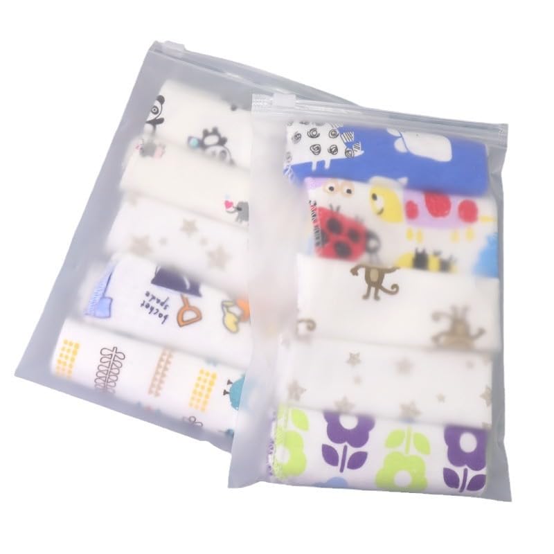 AALFA 5 Flower 5-Pack Cartoon Handkerchiefs - Soft Cotton Baby Towel with Cute Turtle Pattern, Beige, One Size - Image 3