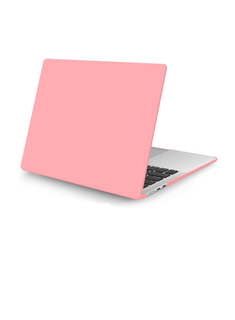 حافظة كمبيوتر محمول متوافقة مع جهاز MacBook Air الجديد 13.6 بوصة M3 A3113 M2 A2681 مع معرف اللمس 2024 2023 2022 إصدار غلاف بلاستيكي صلب كريستالي اللون وردي - Image 1