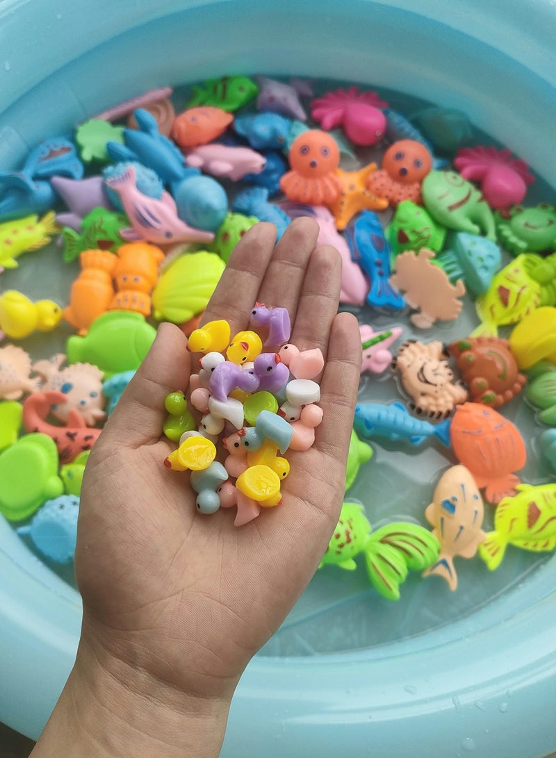 Excefore Mini Resin Duck Miniature Figures Micro Fairy Garden Landscape Aquarium Dollhouse Ornament Potted Plants Decoration DIY Slime Charms for Christmas Birthday Party （180 psc） - Image 3