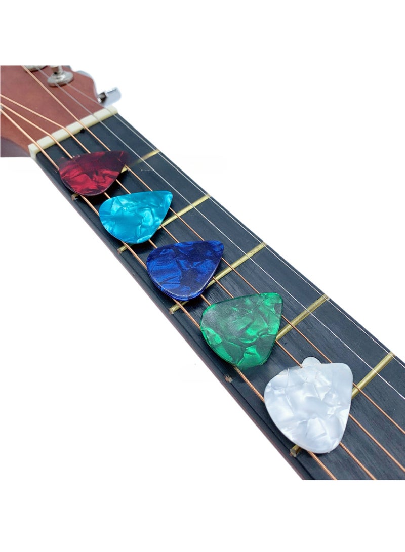 Generic 20 PCS Guitar Picks,Abstract Art Colorful Celluloid Guitar Pick Plectrums For Bass, Electric, Acoustic Guitars Includes 0.71mm(Color Random)  - Image 4
