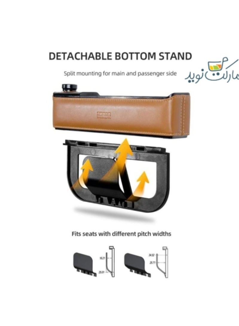 زد هيوز Zhuse وحدة التحكم في السيارة بجيب منظم حشو فجوة مقعد السيارة وإكسسوارات السيارات صندوق تخزين مقعد السيارة - Image 3