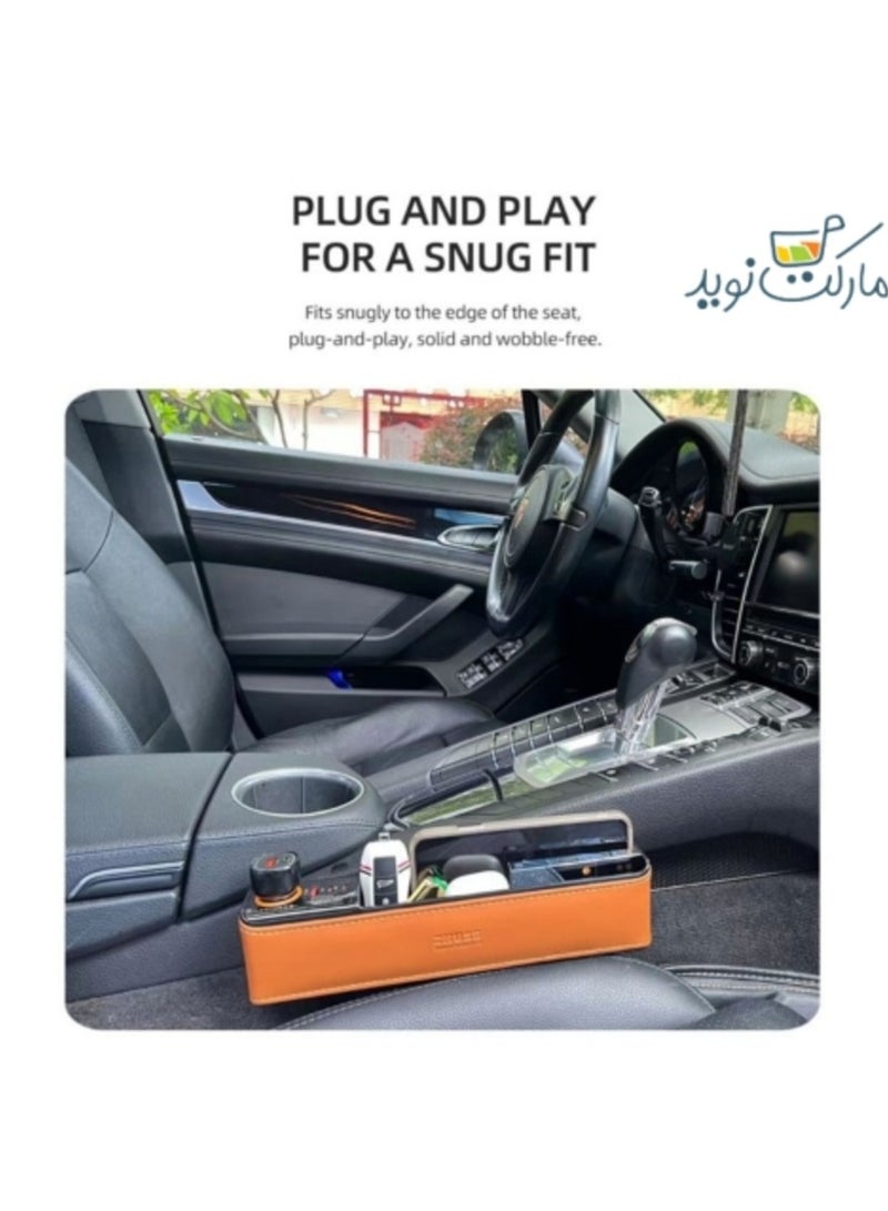 زد هيوز Zhuse وحدة التحكم في السيارة بجيب منظم حشو فجوة مقعد السيارة وإكسسوارات السيارات صندوق تخزين مقعد السيارة - Image 5