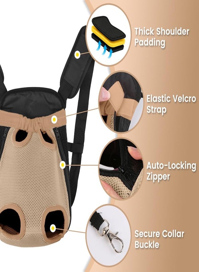 mosago Dog Backpack Carrier, Thick Straps & Cushion, Pet Sling Front Backpacks for Small Medium Dogs 7-11 Lbs, Legs Out, Adjustable Wearable Puppy Chest Travel Bag, Easy-Fit for Hiking/Walking/Camping - Image 5