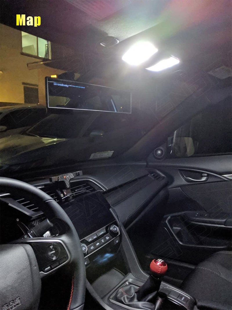 ENDPAGE 14-Pieces Cherokee LED Interior Light Kit for Jeep Cherokee XJ 1997 1998 1999 2000 2001 White 6000K Super Bright Interior Map Dome LED Lighting Package + License Plate Lights, Install Tool - Image 3