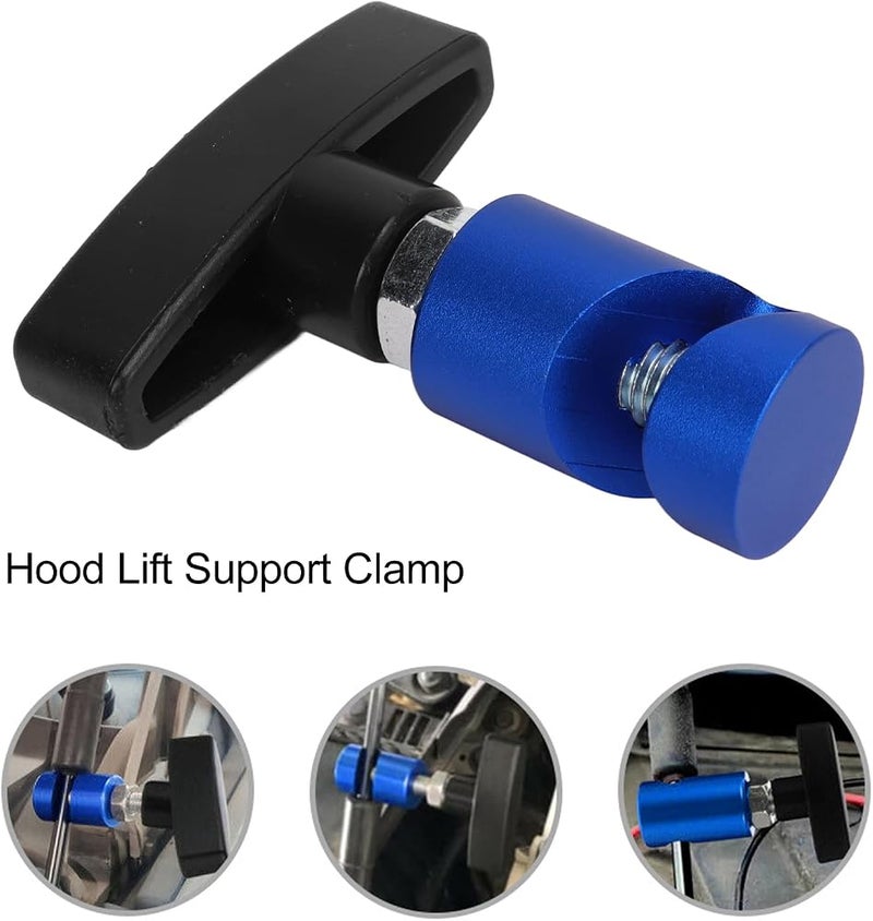 Dpofirs 2 Pcs Car Hood Holder, Support Retaining Clip,Hood Strut Clamp for Threaded Plugs Caliper, Support Clamp Tailgate Hatch Strut Stopper Retainer Tool Stay Holder - Image 3