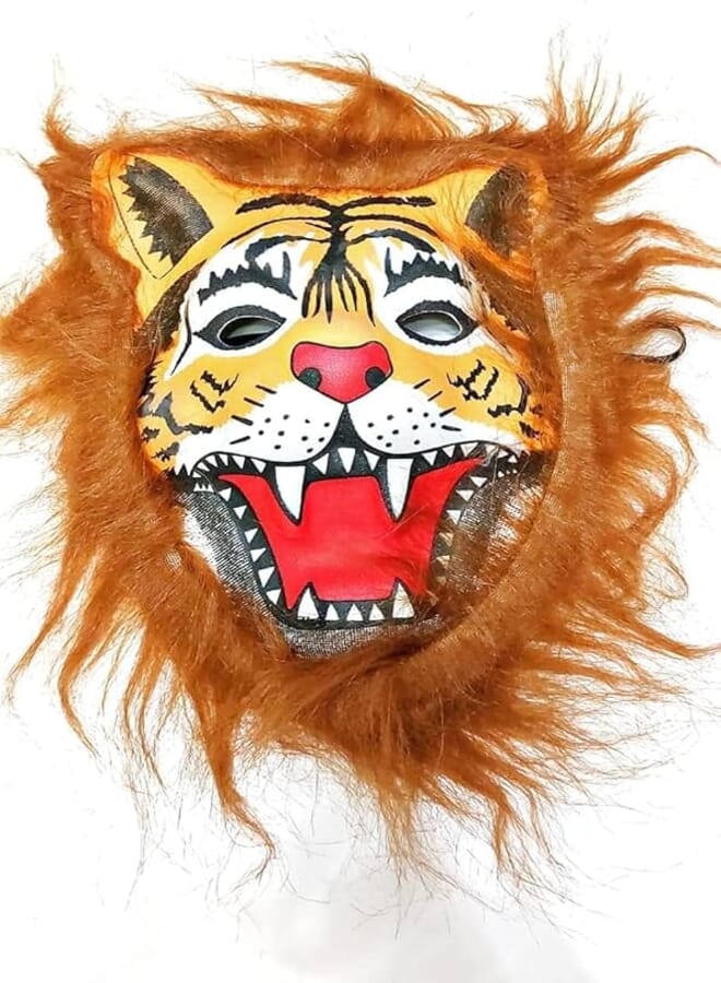 Animal Shapes Mask for Kids and Adults Orange Lion) 