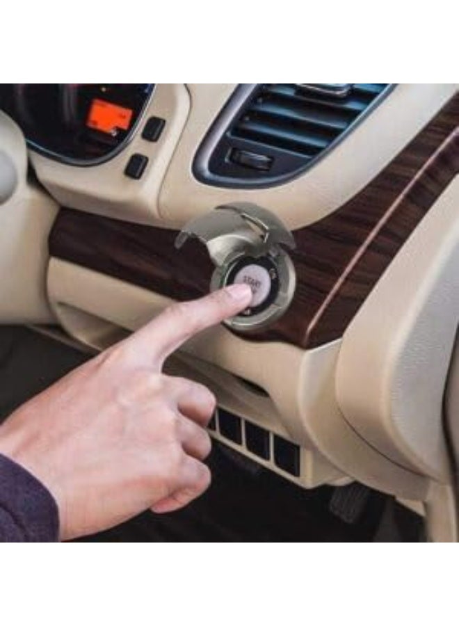 Ir on Man -themed car engine start/stop button cover - made of metal BLACK - Image 2