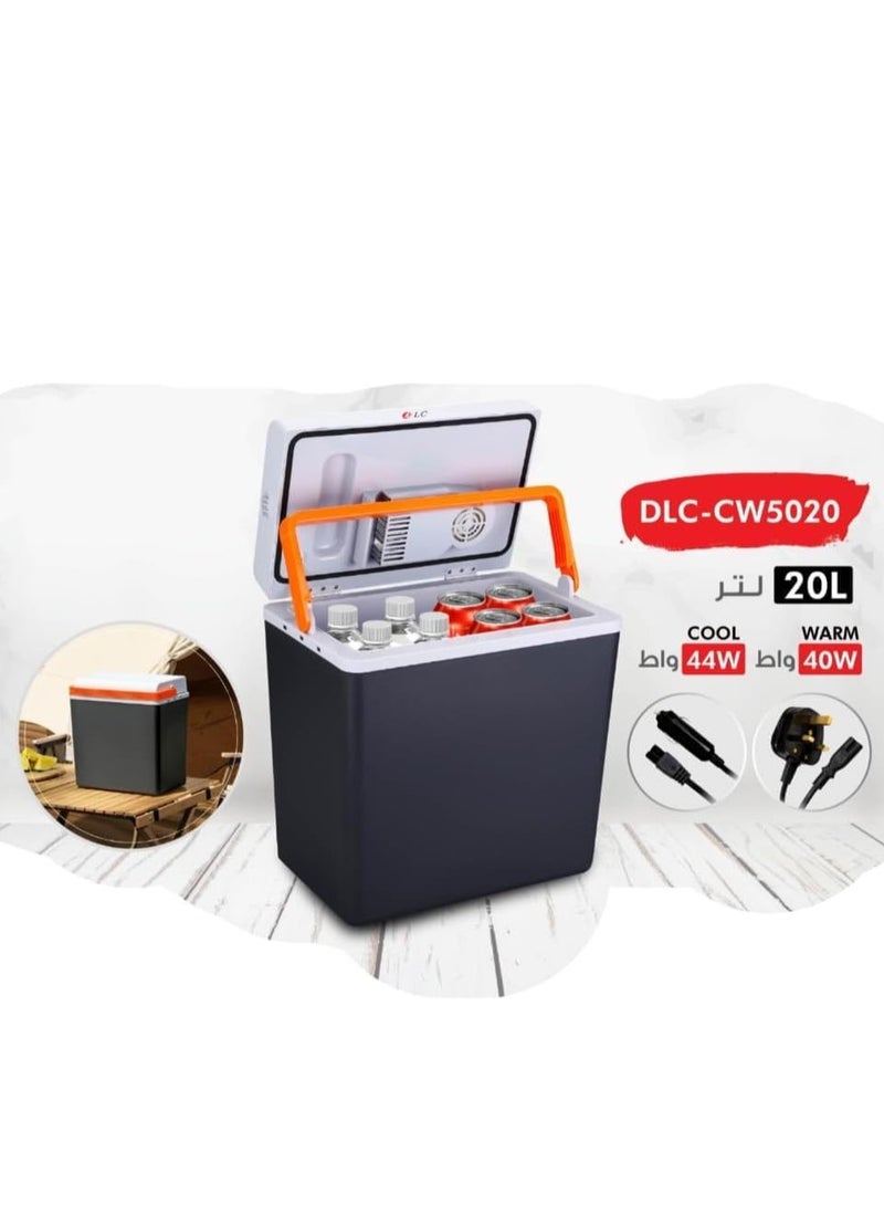 دي إل سي  ثلاجة سيارة تبريد وتدفئة 20 لتر - بارد 44 وات، دافئ 40 وات، DLC-CW5020 - Image 3