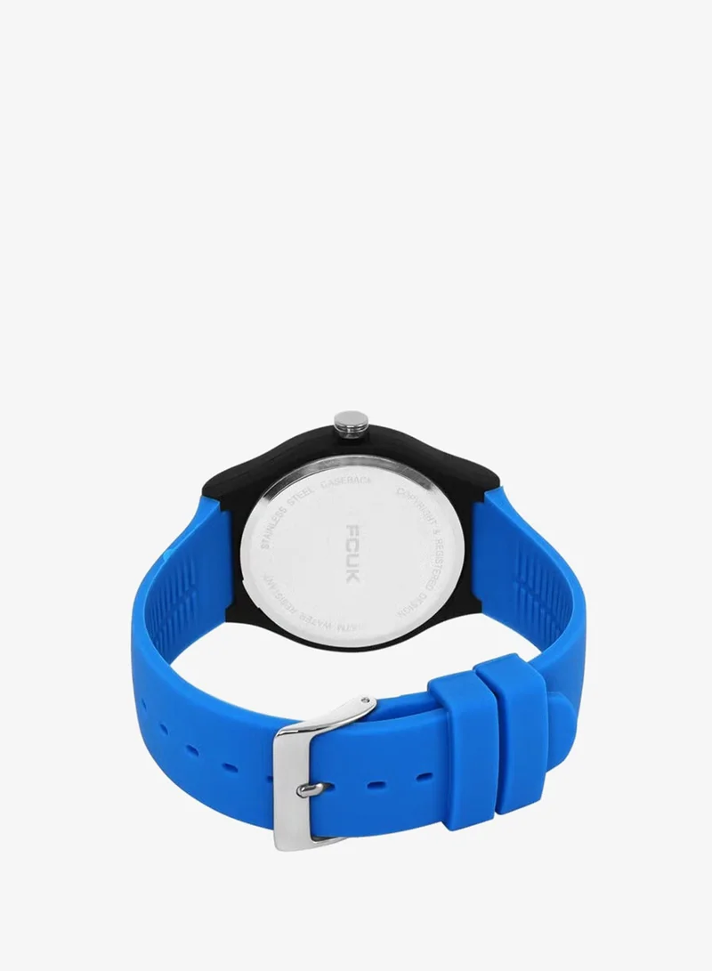 French Connection  Men's Analog Watch With Blue Silicone Strap -40 mm - FC176U for Men | Best Price UAE