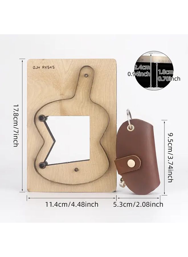 Leather Cutting Mold Set 1Set Precision Quick Hole Punching DIY Craft Gift - Image 5