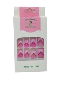 Generic Elegant Artificial Nails - 12 Pieces with Double-Sided Adhesive for a Perfect Look  - Image 1