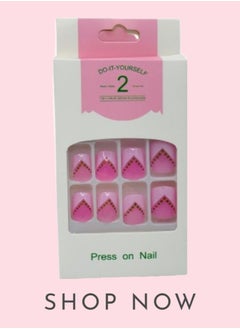 Generic Elegant Artificial Nails - 12 Pieces with Double-Sided Adhesive for a Perfect Look  - Image 2