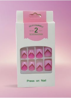 Generic Elegant Artificial Nails - 12 Pieces with Double-Sided Adhesive for a Perfect Look  - Image 3