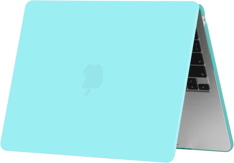 سيفن لاين متوافق مع حافظة MacBook Air M3 2023 2024 مقاس 15 بوصة غطاء صلب للكمبيوتر المحمول لـ Mac Air 15.3 بوصة شريحة M2 M3 موديل A2941/A3114 وغطاء لوحة مفاتيح (تخطيط EU)، أزرق فيروزي - Image 3