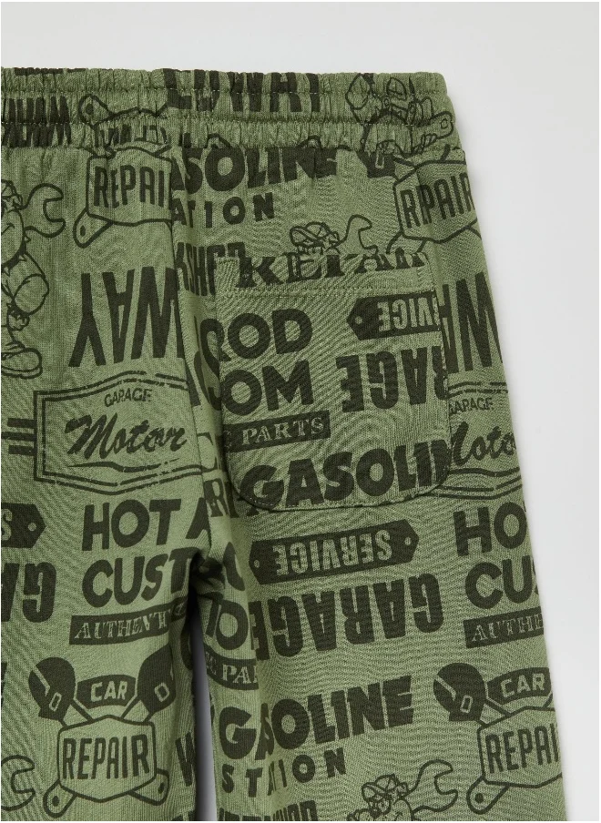 Ovs OVS Fleece Joggers With Lettering Print