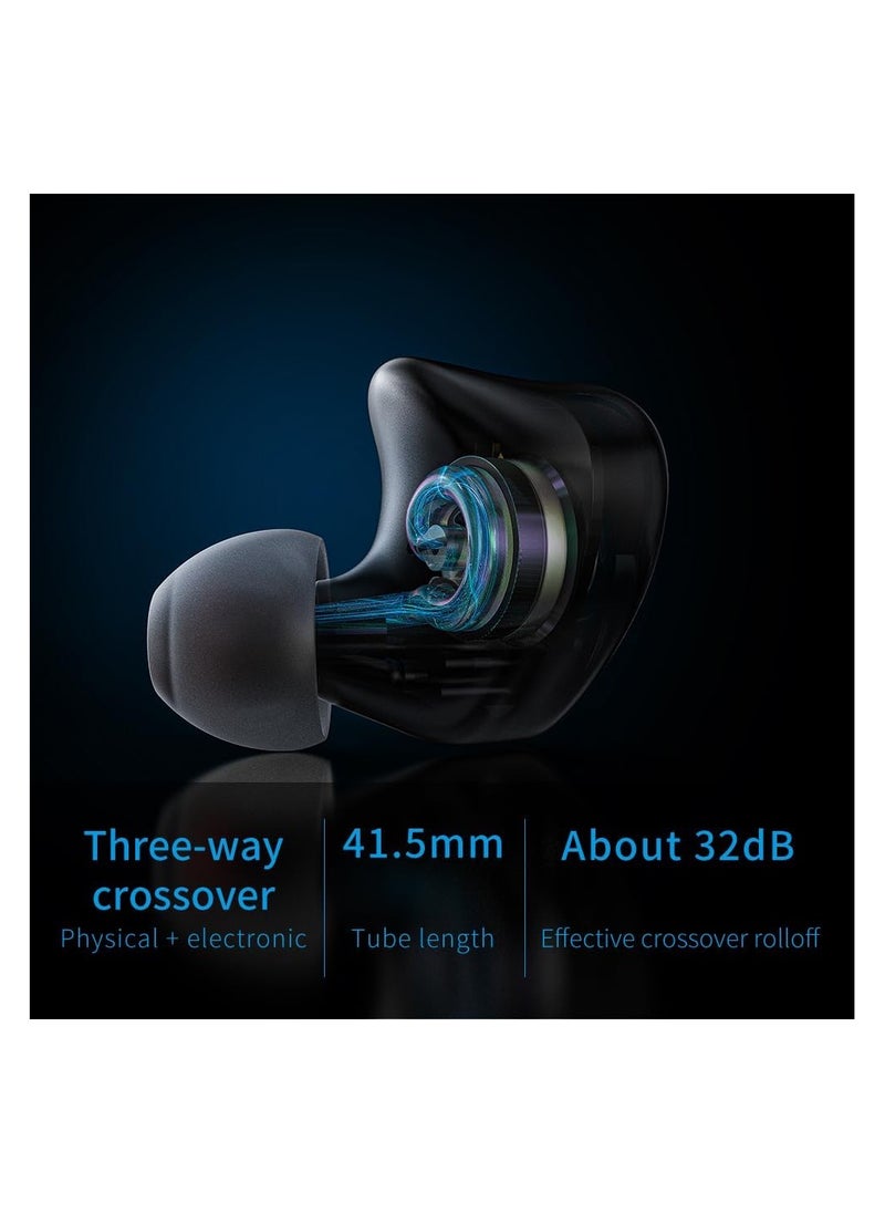 FiiO FiiO FH3 Headphones Wired Earbuds High Resolution Bass Sound in-Ear HiFi Earphones MMCX 1DD+2BA IEMs Lossless for Smartphones/PC/Laptop/Tablet  - Image 2